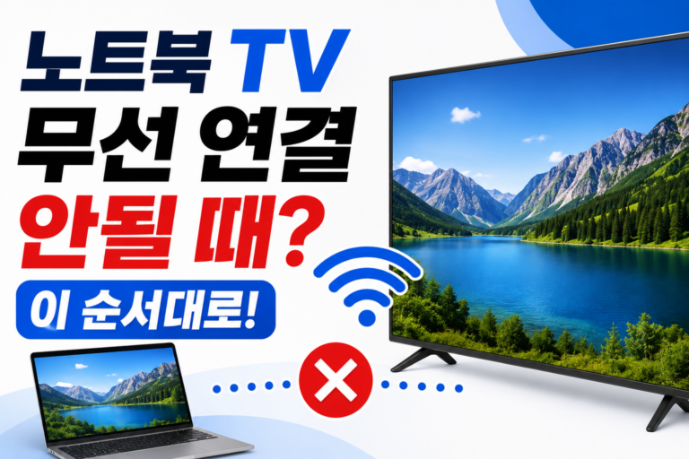 노트북 TV 무선 연결 안될 때, TV는 보이는데 연결이 안 된다면 6 laptop-tv-wireless-connection