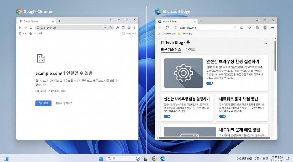 인터넷은 되는데 크롬만 안될 때, 원인 확인부터 해결까지 2 인터넷은 되는데 크롬만 접속 안되는 상태