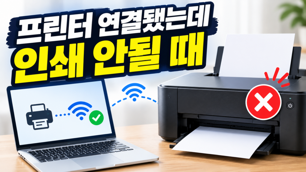 프린터는 연결됐는데 인쇄 안될 때, 이것부터 확인하세요 1 printer-connected-not-printing