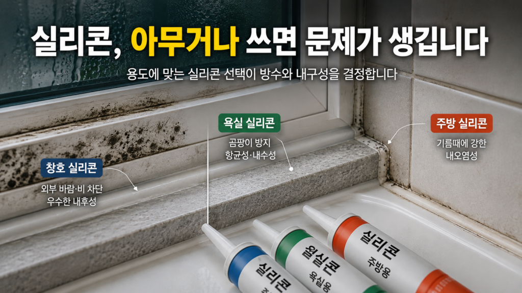 실리콘 용도별 사용처 설명