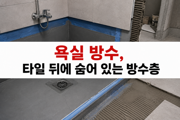 욕실 방수는 타일이 하는 것이 아니다: 타일 뒤에 숨어 있는 방수층 11 27 썸네일