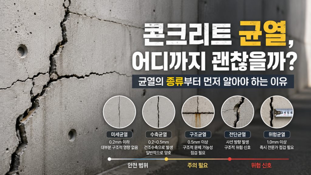 콘크리트 균열 종류