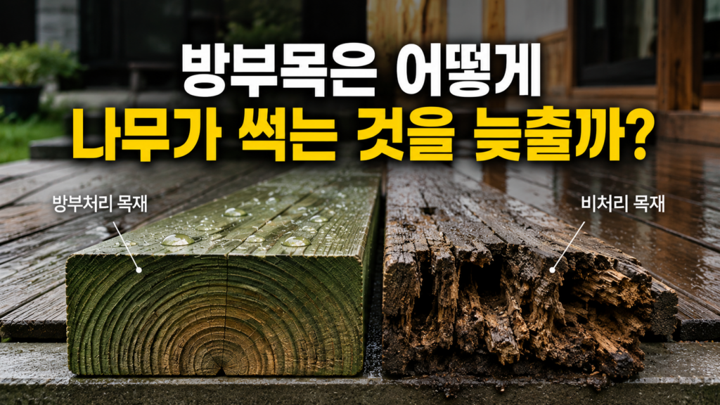 방부목은 어떻게 나무가 썩는 것을 늦출까?