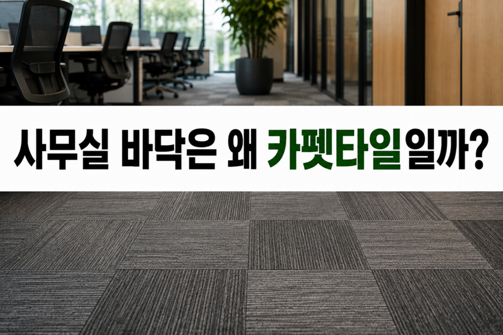 사무실 바닥에는 왜 롤카펫보다 카펫타일을 많이 사용할까? 1 43카펫타일썸네일