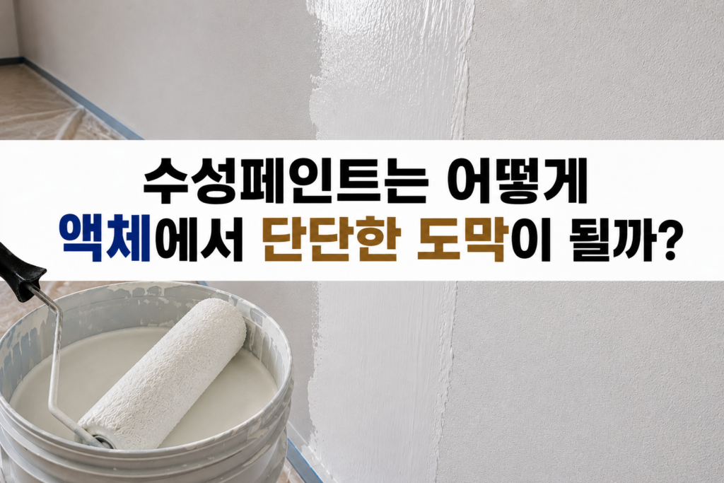 수성페인트는 어떻게 액체에서 단단한 도막이 될까? 건조와 도막 형성의 원리 1 46썸네일