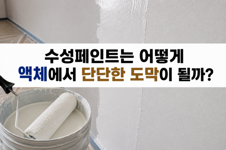 수성페인트는 어떻게 액체에서 단단한 도막이 될까? 건조와 도막 형성의 원리 12 46썸네일