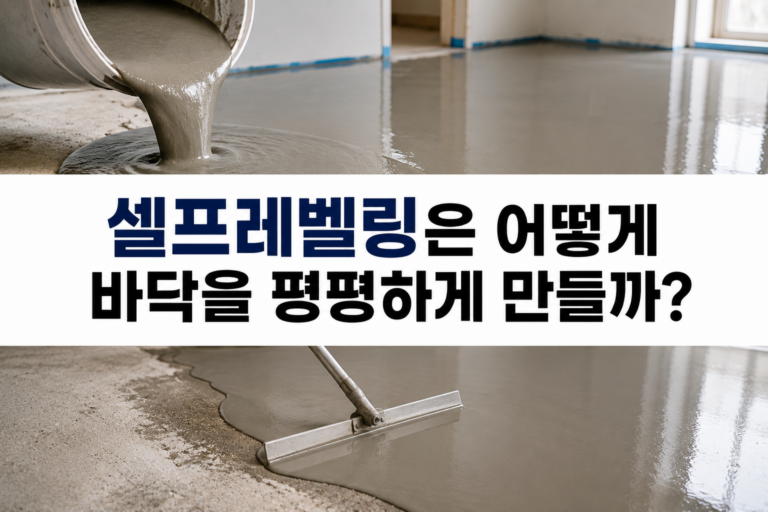 셀프레벨링은 어떻게 바닥을 평평하게 만들까? 흐름성과 수평의 원리 | 부었을 뿐인데 바닥이 평평해지는 이유 5 53셀프레벨링