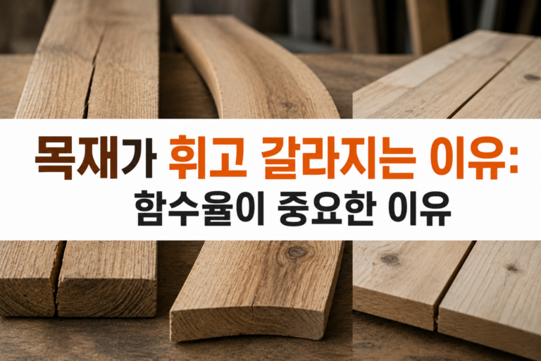 목재가 휘고 갈라지는 이유: 함수율이 중요한 이유 8 목재함수율 썸네일