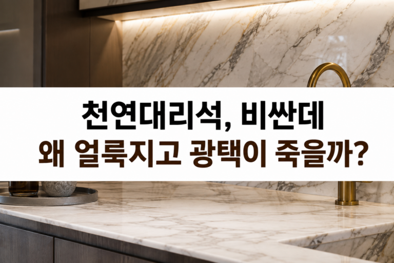 천연대리석은 고급 자재인데 왜 관리가 까다로울까? 3 천연대리석