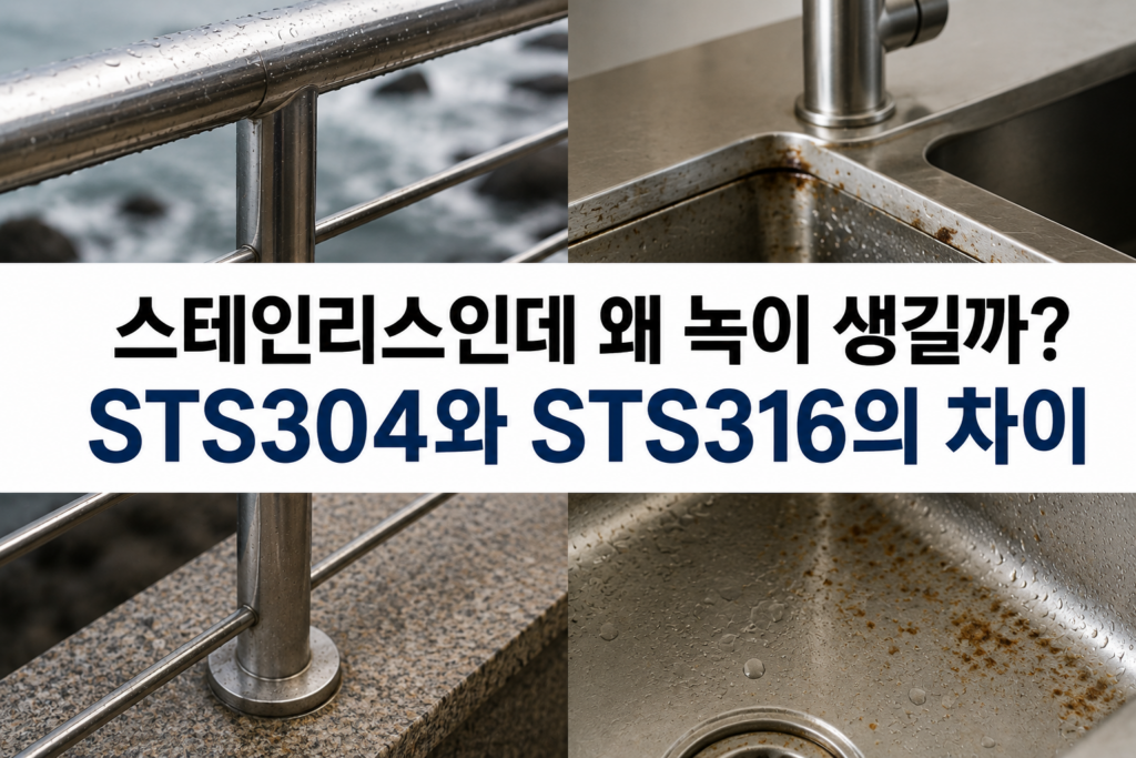 스테인리스도 녹이 슨다: STS304와 STS316의 차이 1 스테인리스