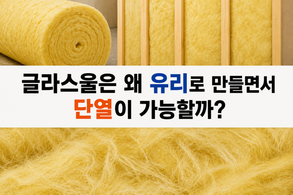 글라스울은 왜 유리로 만들면서 단열이 가능할까? 1 그라스울