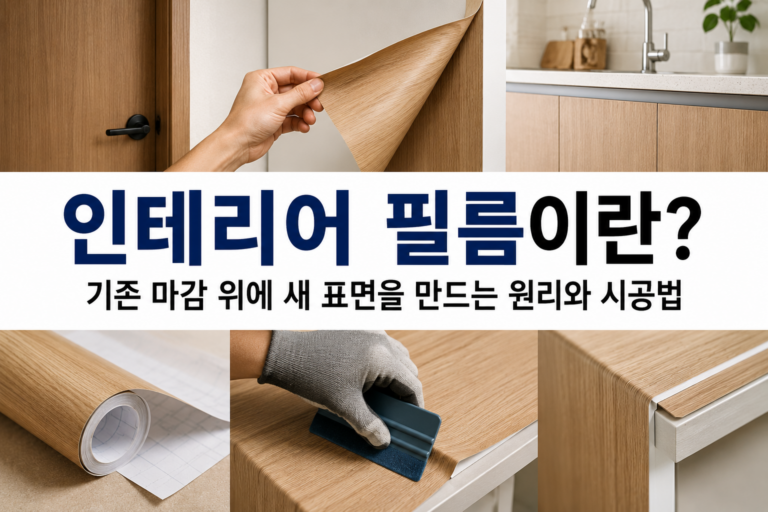 인테리어 필름은 어떻게 기존 마감재 위에 새로운 표면을 만들까? 시트지 차이·종류·시공 장단점 1 37인테리어필름썸네일