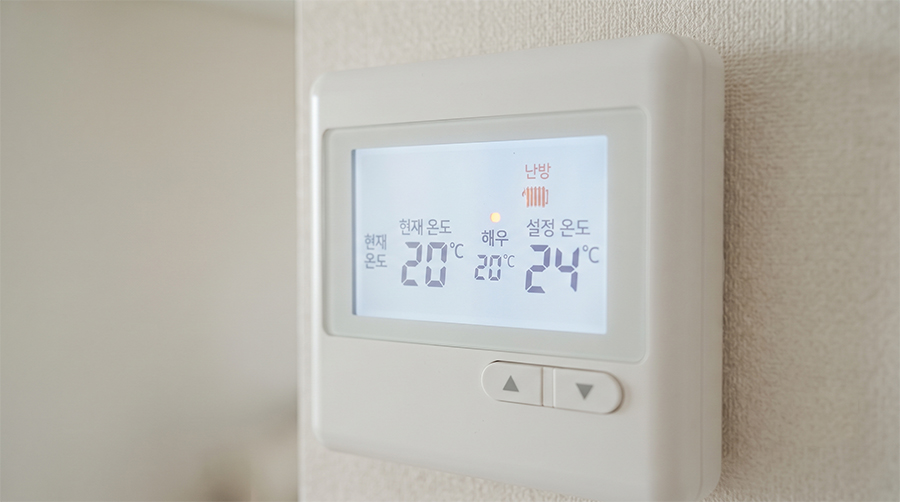 보일러 온수는 나오는데 난방 안될 때 난방 모드 확인
