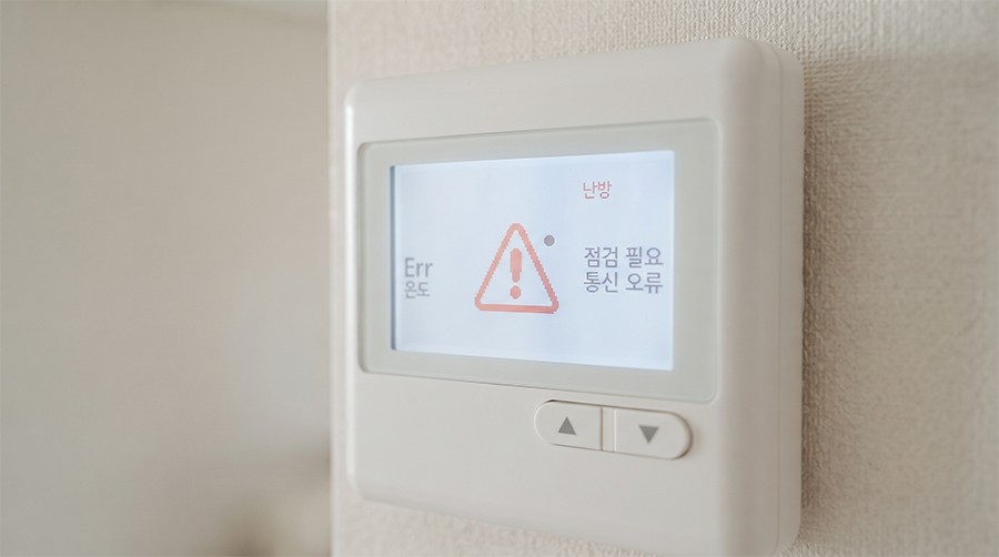보일러 난방 안될 때 오류 코드 확인 방법