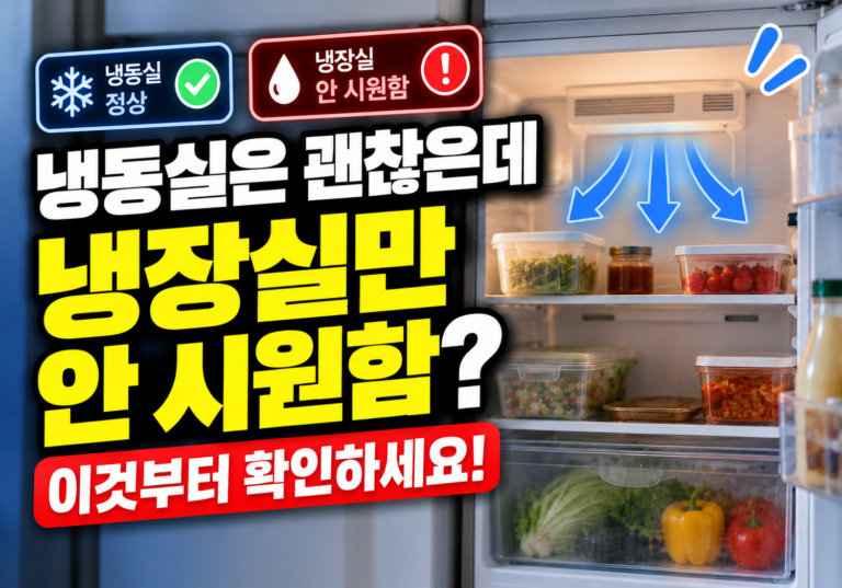 냉동실은 괜찮은데 냉장실만 안 시원할 때, 이것부터 확인하세요 10 냉동실은 괜찮은데 냉장실 안 시원할 때 확인하세요