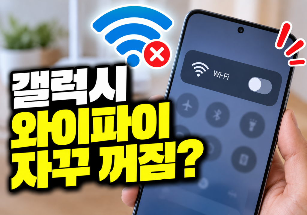 갤럭시 와이파이 자꾸 꺼질 때, 자동으로 해제된다면 이것부터 확인하세요 1 갤럭시 와이파이 자꾸 꺼짐