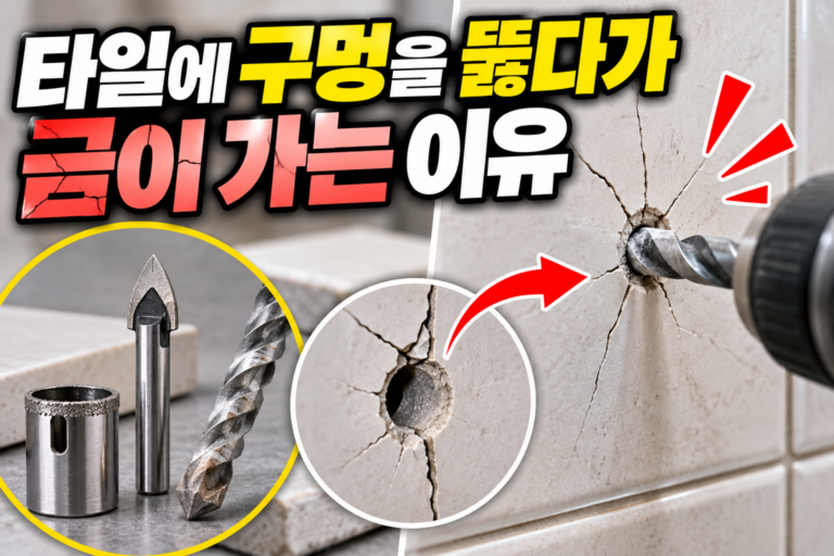 타일 구멍 뚫는 법