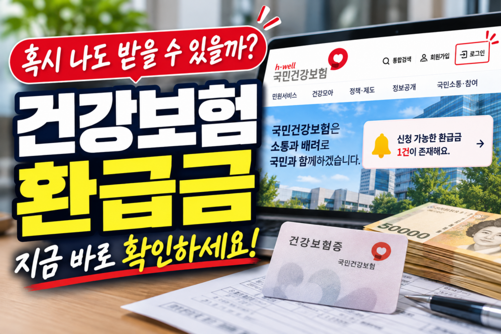건강보험 환급금 조회 신청방법, 본인부담상한제 대상이라면 이렇게 신청하세요. 1 환급금신청